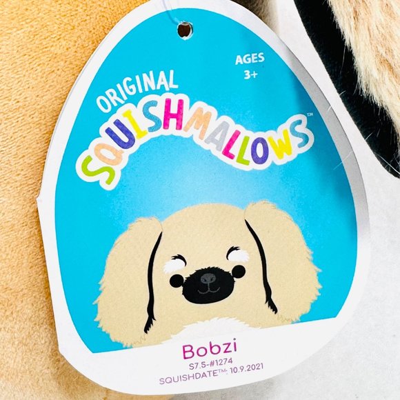 Squishmallows Official Kellytoys Bobzi the Pekingese Dog Ultimate Soft Stuffed P - Picture 5 of 8